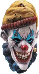 Insano Clown Mask Circus Killer Scary Fancy Dress Up Halloween Costume Accessory - Picture 1 of 1