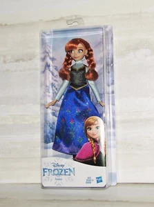 Disney Frozen Anna Fashion Doll 11 pollici Hasbro vestito blu capelli intrecciati NUOVO - Foto 1 di 6