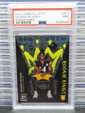 2022 Donruss Optic George Pickens Rookie Kings Prizm RC #RK11 PSA 9 Steelers