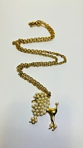 Cute Dog 32” Chan Sweater Gold Necklace - Picture 1 of 6