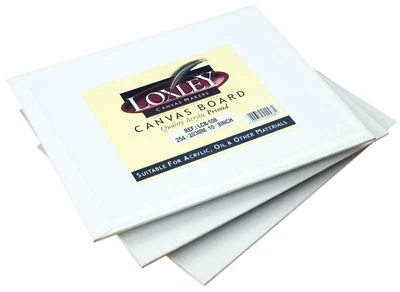 LOXLEY BLANK DOUBLE PRIMED CANVAS ARTIST BOARDS ACRYLIC & OIL COLOUR PAINTING