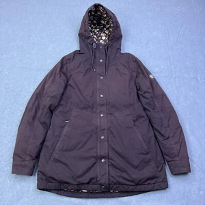 Kuhl Celeste Parka Womens Large Brown 800 Down Fill Jacket Hooded Waterfowl READ - Picture 1 of 14