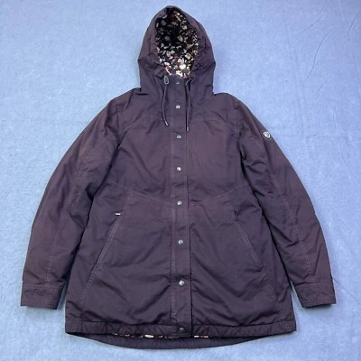Kuhl Celeste Parka Womens Large Brown 800 Down Fill Jacket Hooded Waterfowl READ - Image 1 of 4