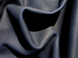 Genuine Camel leather hide Navy Blue Pebble Texture matte finish full bodied - Picture 1 of 5