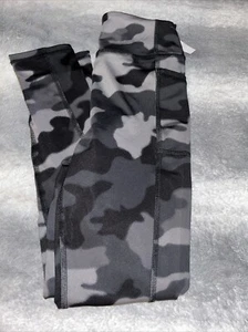 NEW ZELLA GIRL Kids High Waist Leggings Black Camouflage Print SZ/L(10/12) NWT - Picture 1 of 4