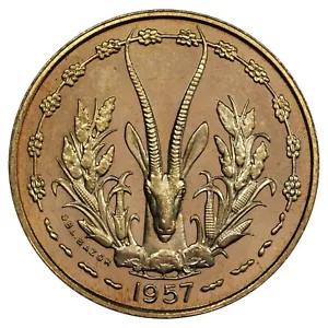 Afrika Westliches French Togo - 10 francs 1957 Essai Bronze-Aluminium KM.E6 - Picture 1 of 2