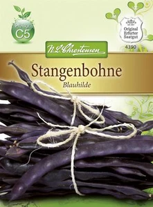 Chrestensen Stangenbohne 'Blauhilde' Bohnen Saatgut 4390 - Bild 1 von 2