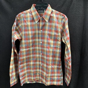 Vtg New 60s NOS Boys Sz 16 Towncraft Plaid Shirt~XS Mens~Womens Small - Picture 1 of 7