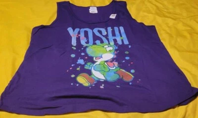 NWT Women's Size 2X Purple Nintendo Yoshi Tank Top - Image 1 of 2