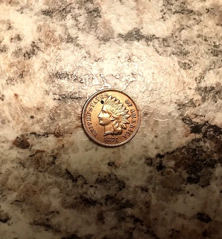 1874 INDIAN HEAD PENNY FULL LIBERTY GREAT RIMS SHARP  RARE COIN LOT #0415A Cover
