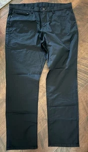 Pantalones de lavandería inglesa para hombre 36x30 5 bolsillos calce recto elástico cintura flexible - Imagen 1 de 10