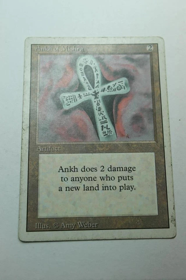 MTG Ankh of Mishra x1- -Revised Edition-Mod/Hvy Play - Image 1 of 1