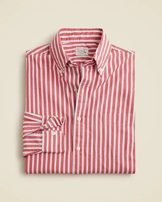 J.Crew Secret Wash Cotton Poplin Shirt Harry Stripe Red Blue Classic Fit Size XL - Image 1 of 4
