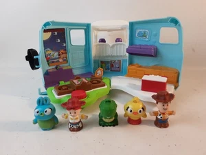 Casa rodante Fisher-Price Little People Toy Story 4 furgoneta cámper con 5 figuras - Imagen 1 de 14