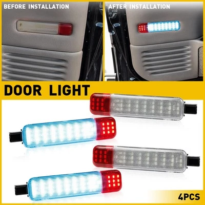 4X LED Side Door Panel Courtesy Interior Light Lamp Blue For Hummer H2 2003-2009 - Image 1 of 4