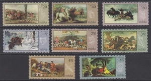 POLAND 1968 PAINTINGS HUNTING SCENES SET (x8) MNH (ID:487/D66203) - Picture 1 of 1