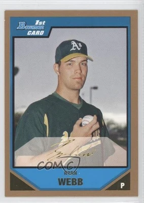 2007 Bowman Prospects Gold Ryan Webb #BP110 - Image 1 of 2