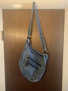 borsa da viaggio jeans media tracolla donna - Foto 1 di 4