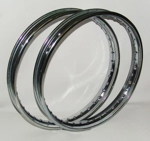 DEMM VELODEMM VELOMATIC VELODICK COPPIA CERCHI ACCIAIO 1.20 X 18 36 FORI - Picture 1 of 5