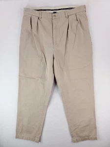 Vintage Polo Ralph Lauren Chino Hose Herren 38x32 Khaki Beige Bundfaltenhose - Bild 1 von 15