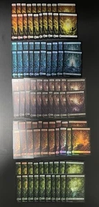 100× Duskmourn MTG Foil Basic land English Full art Swamp Forest Plains Island m - Picture 1 of 24