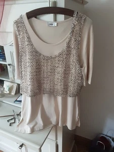 DAMEN OUTFIT - SET - 2 TEILER - Shirt und Weste, Gr.42/44 - Bild 1 von 5