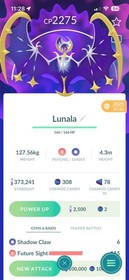 Lunala Pokemon, PoGo Tr6de *Read Description* Fast and Secure