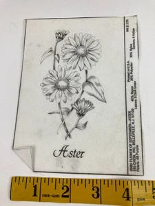 Aster Daisy Flowers Floral Mini Picture to Paint TRI CHEM Liquid Embroidery - Picture 1 of 2