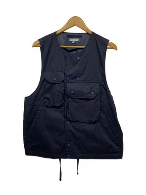Mens Engineered Garments Engineered Garments Vest M Cotton NVY - Image 1 of 4