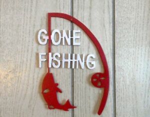 SC Metal Art Gone Fish Unique Customized Gift Home Wall Decor Garden Sign
