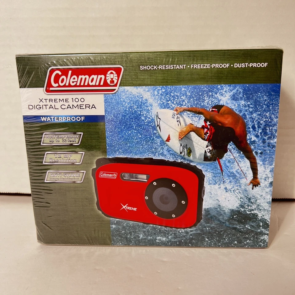 Cámara digital Coleman Xtreme 12 MP impermeable, anti-vibración y a prueba de polvo, negra Foto 1 de 4