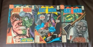 (3) VINTAGE 1986 D.C. BATMAN COMICS #397-398-399 AUSSERGEWÖHNLICHER ZUSTAND  - Bild 1 von 2