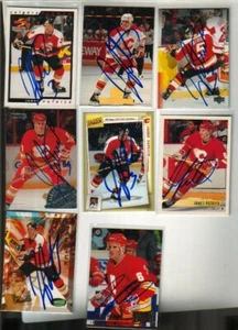 (8) James Patrick Autographed Hockey Cards ALL DIFFERENT Flames - Picture 1 of 1