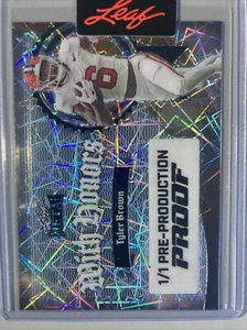 Tyler Brown 2024 Leaf Metal Football With Honors Proof #1/1 - Bild 1 von 2