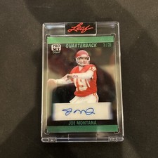 JOE MONTANA AUTOGRAPH 2023 Leaf Pro Set Pure #90-JM2 Green SP /25 HOF 49ers