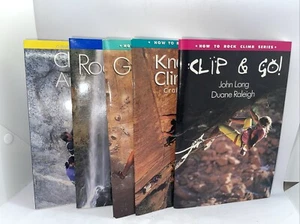 5 Books HOW TO CLIMB SERIES John Long Rock Climbing Knots Anchors Duane Raleigh - Picture 1 of 16