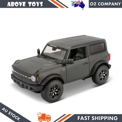 1:24 Scale 2021 Ford Bronco 2 Door SUV Badlands Toy Model Car Gray Kids 3y+ Toy — 第 1/3 张图片