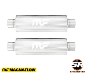 Magnaflow 10416 Round Muffler 2.5" Inlet / Outlet Exhaust 10416 - Qty 2 - Picture 1 of 3