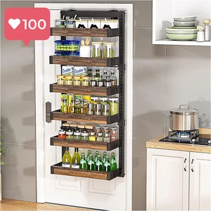 6-Tier Over the Door Pantry Organizer, Heavy-Duty Metal Hanging Storage Rack - Picture 1 of 12