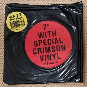 WASP The Idol Vinyl 7" Single Crimson Vinyl 1st Original Black Bag Release 1992 - Picture 1 of 3
