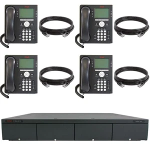 Avaya IP500 Phone System Control Unit w/ 4 Avaya 9508 Phones - Picture 1 of 2