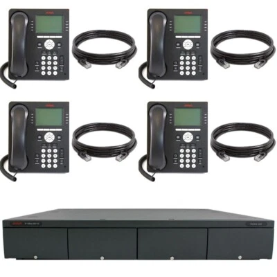 Avaya IP500 Phone System Control Unit w/ 4 Avaya 9508 Phones - Image 1 of 2