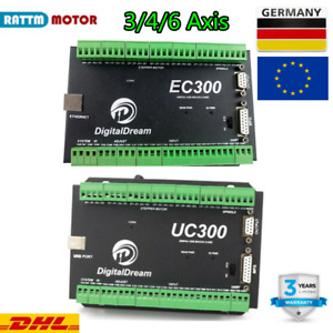 『DE』3/4/6 Axis Mach3 CNC Motion Control Card USB/Ethernet Controller UC300 EC300