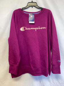 MSRP $50 Champion Plus Size Signature Graphic Sweatshirt Venture Pink Size 2X