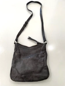 Borsa a tracolla Frye Melissa in pelle grigio antracite - Foto 1 di 11