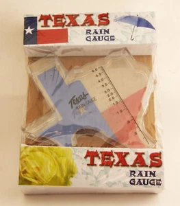 Misuratore pioggia a forma di Texas nuovo con scatola - Foto 1 di 3