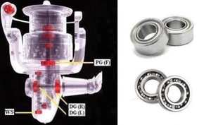 Daiwa Super Tune bearing kit WHISKER TOURNAMENT SS-1300 SS 1300 - Picture 1 of 1