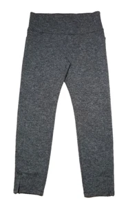 Athleta Women Sz M Gray Mercer Herringbone Tight Pants Leggings Pull On Pockets - Picture 1 of 8