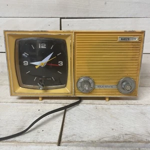 Radio Reloj AM Marca Electro De Colección Probado y Funciona Envío Rápido - Imagen 1 de 11