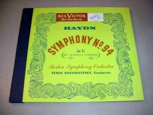 HAYDN SYMPHONY NO.94 (3) 12" 78 RPM SET Serge Koussevitsky BSO - Picture 1 of 1